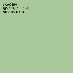 #AAC99A - Spring Rain Color Image